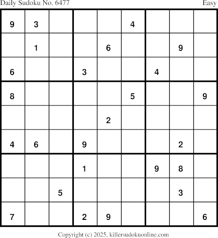 Killer Sudoku for 11/26/2025