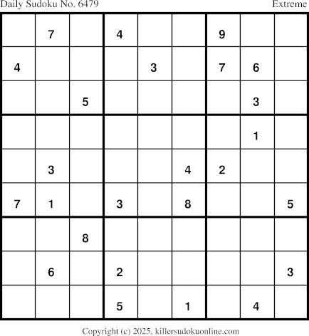 Killer Sudoku for 11/28/2025