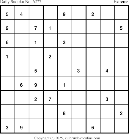 Killer Sudoku for 5/10/2025