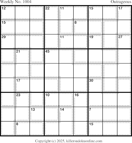 Killer Sudoku for 3/31/2025