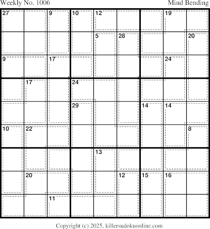 Killer Sudoku for 4/14/2025