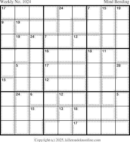 Killer Sudoku for 8/18/2025