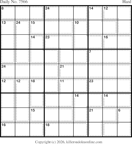 Killer Sudoku for 9/6/2026