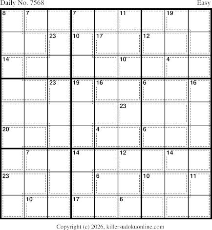Killer Sudoku for 9/8/2026