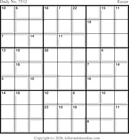 Killer Sudoku for 8/3/2026