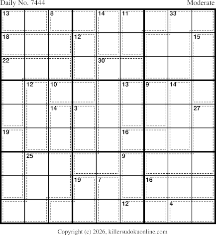 Killer Sudoku for 5/7/2026