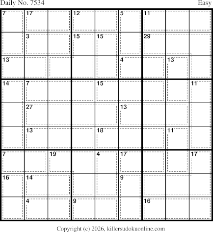 Killer Sudoku for 8/5/2026