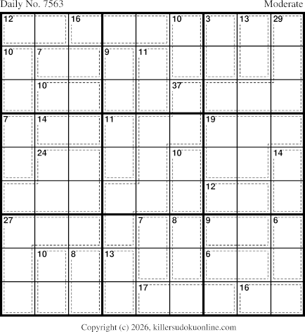 Killer Sudoku for 9/3/2026