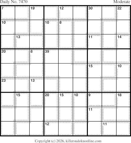 Killer Sudoku for 6/2/2026