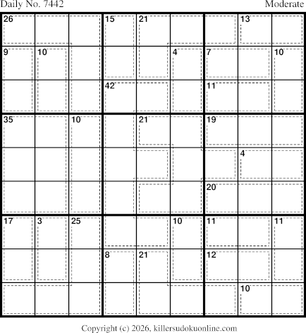 Killer Sudoku for 5/5/2026