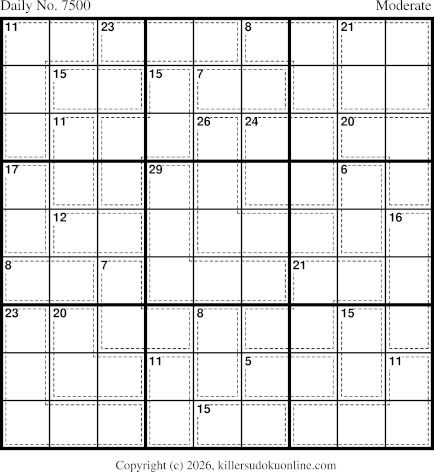 Killer Sudoku for 7/2/2026