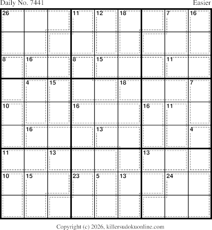Killer Sudoku for 5/4/2026