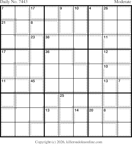 Killer Sudoku for 5/6/2026