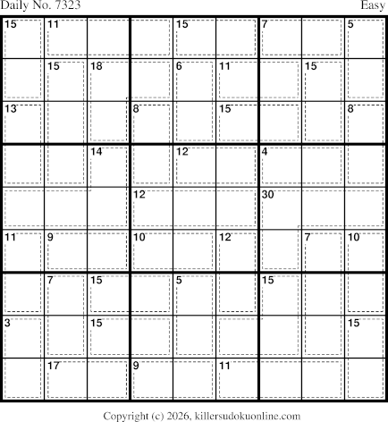 Killer Sudoku for 1/6/2026
