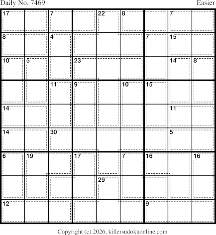 Killer Sudoku for 6/1/2026