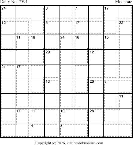 Killer Sudoku for 10/1/2026