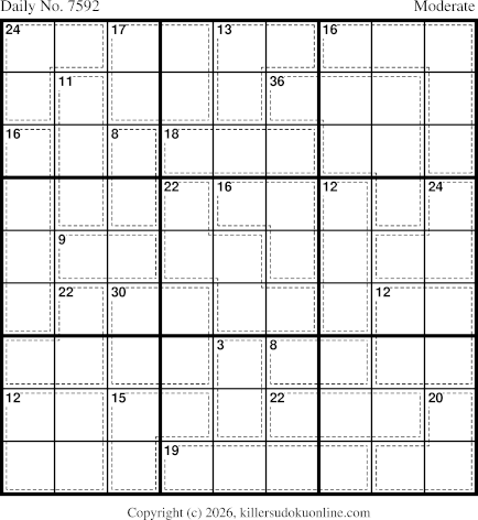 Killer Sudoku for 10/2/2026