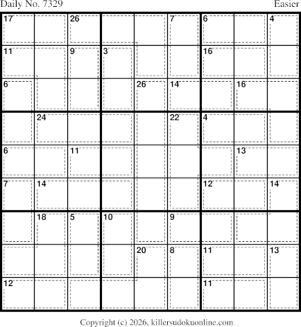 Killer Sudoku for 1/12/2026