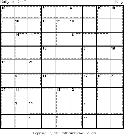 Killer Sudoku for 1/20/2026
