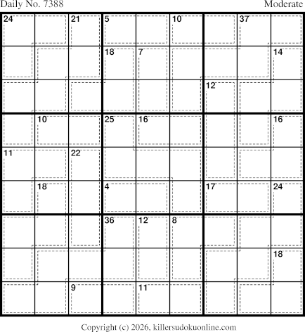 Killer Sudoku for 3/12/2026