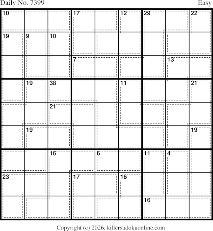 Killer Sudoku for 3/23/2026