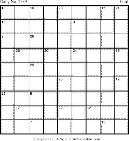 Killer Sudoku for 3/13/2026