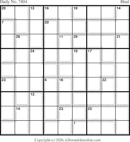 Killer Sudoku for 3/28/2026