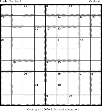 Killer Sudoku for 4/24/2026