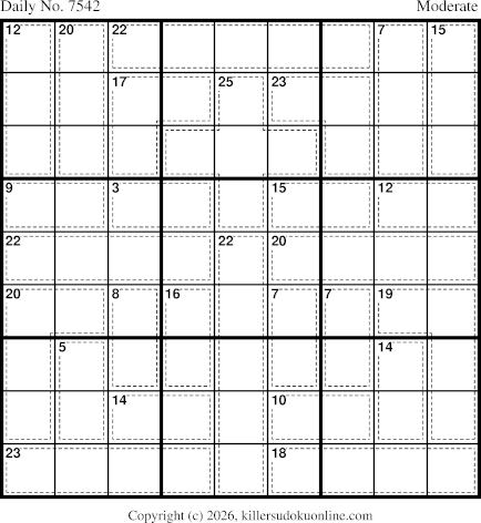 Killer Sudoku for 8/13/2026