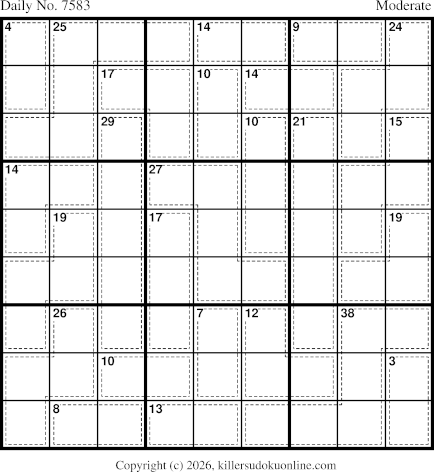 Killer Sudoku for 9/23/2026