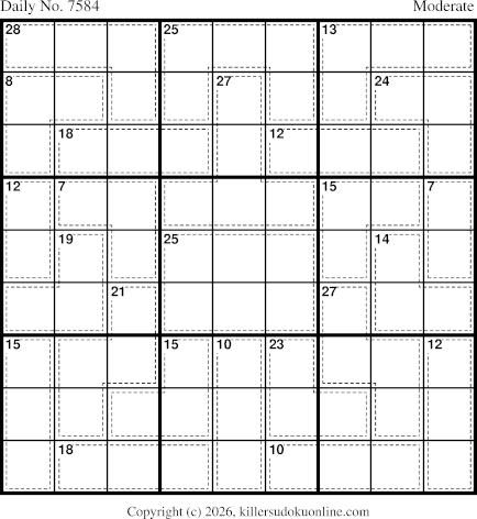 Killer Sudoku for 9/24/2026
