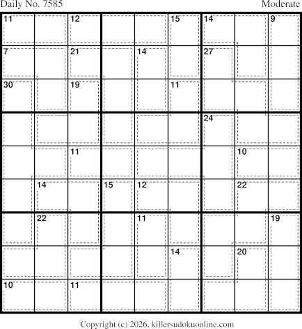 Killer Sudoku for 9/25/2026