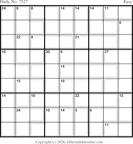 Killer Sudoku for 7/29/2026