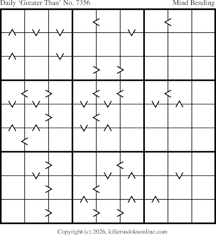 Greater Than Sudoku for  6/5/2026