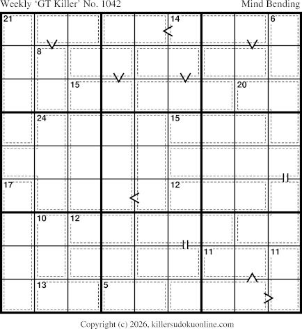 Killer Sudoku for 4/6/2026