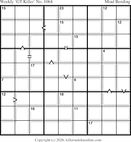 Killer Sudoku for 9/7/2026