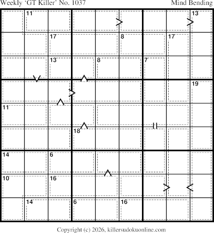 Killer Sudoku for 3/2/2026