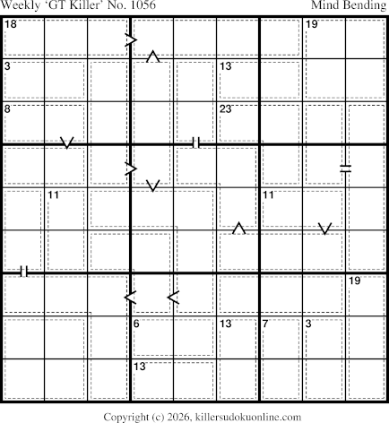 Killer Sudoku for 7/13/2026