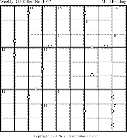 Killer Sudoku for 7/20/2026