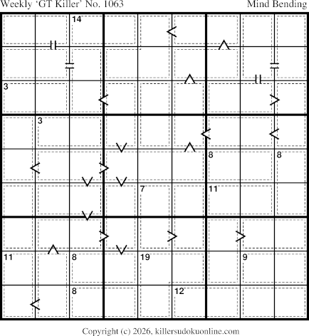 Killer Sudoku for 8/31/2026