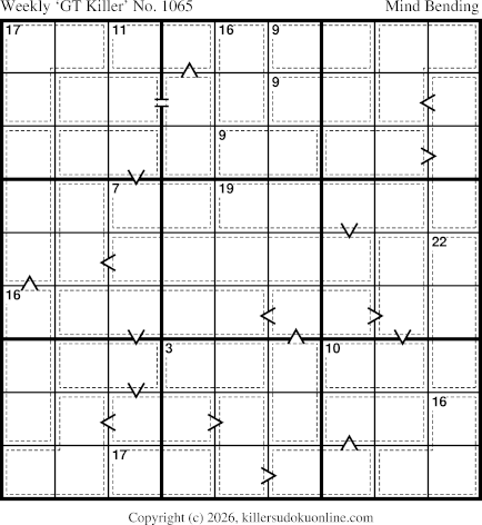 Killer Sudoku for 9/14/2026