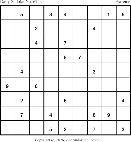 Killer Sudoku for 8/20/2026