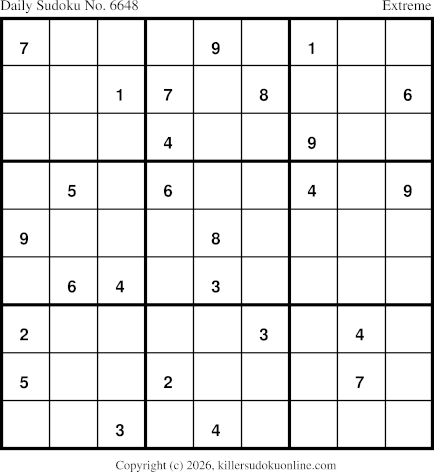 Killer Sudoku for 5/17/2026
