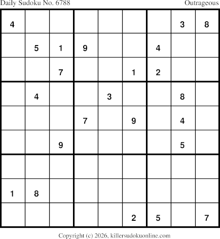 Killer Sudoku for 10/4/2026