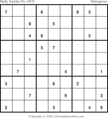 Killer Sudoku for 1/24/2026
