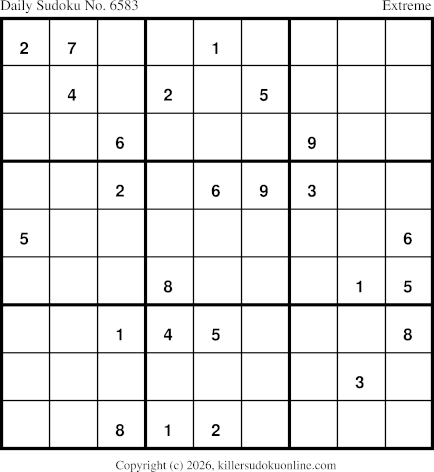 Killer Sudoku for 3/13/2026