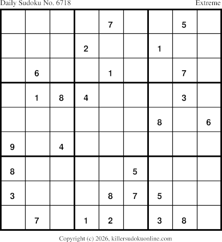 Killer Sudoku for 7/26/2026