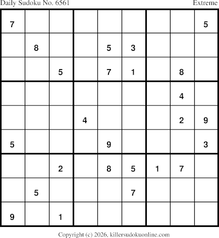 Killer Sudoku for 2/19/2026