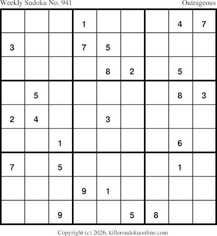 Killer Sudoku for 3/23/2026