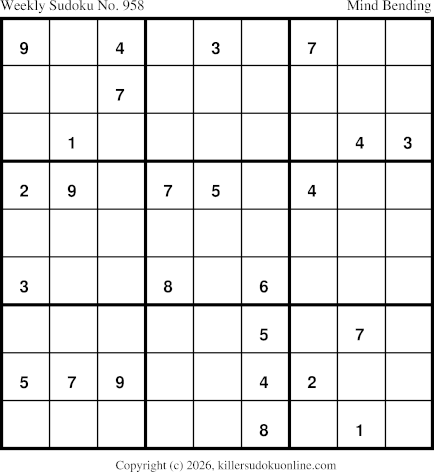 Killer Sudoku for 7/20/2026